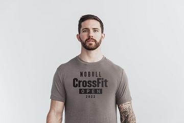 Men's Nobull Crossfit Open® 2022 Tee Tanks Grey | SG A2544H